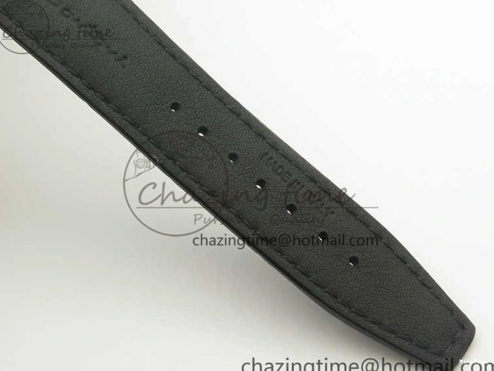 MIROTIME 0210 Durable Portofino Automatic SS MKF 1:1 Best Edition Black Dial On Black Leather Strap MIYOTA 9015 V 7202